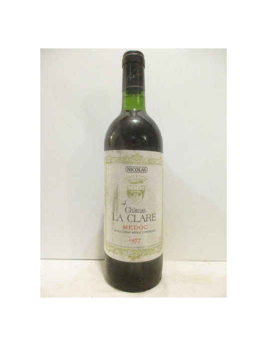 1977 - médoc - château la clare (nicolas) - rouge - bordeaux - Just Wines 