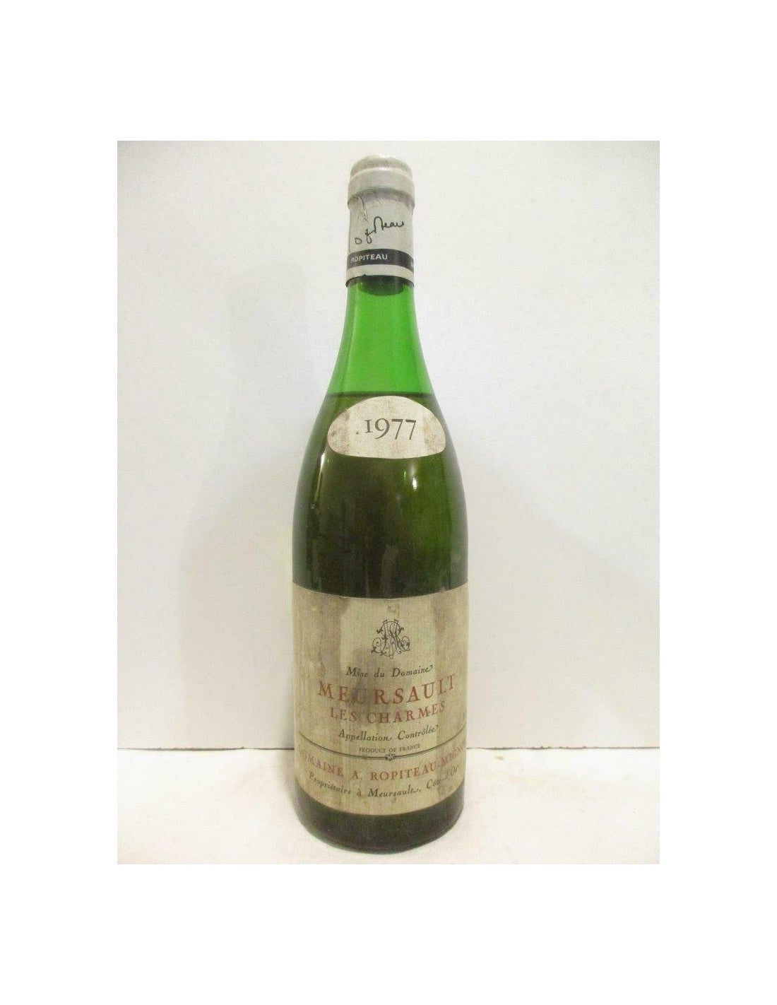 1977 - meursault - ropiteau-mignon les charmes - blanc - bourgogne - Just Wines 