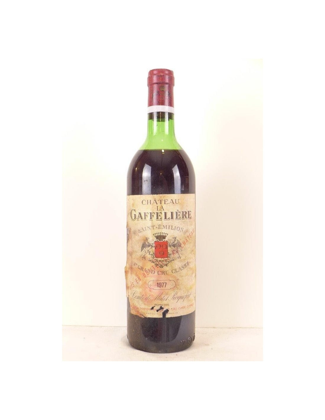 1977 - saint-émilion - château la gaffelière grand cru classé B (étiquette fragile et sale) - rouge - bordeaux - Just Wines 