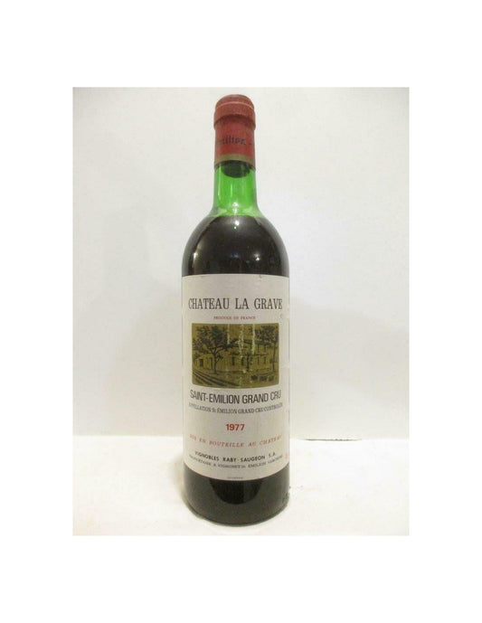 1977 - saint-émilion - château la grave grand cru - rouge - bordeaux - Just Wines 