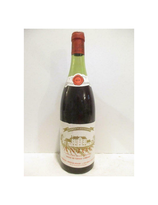 1978 - anjou - château de la genaiserie cabernet - rouge - loire - anjou - Just Wines 