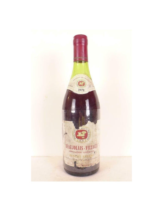 1978 - beaujolais-villages - robert sarrau (étiquette abîmée) - rouge - beaujolais - Just Wines 