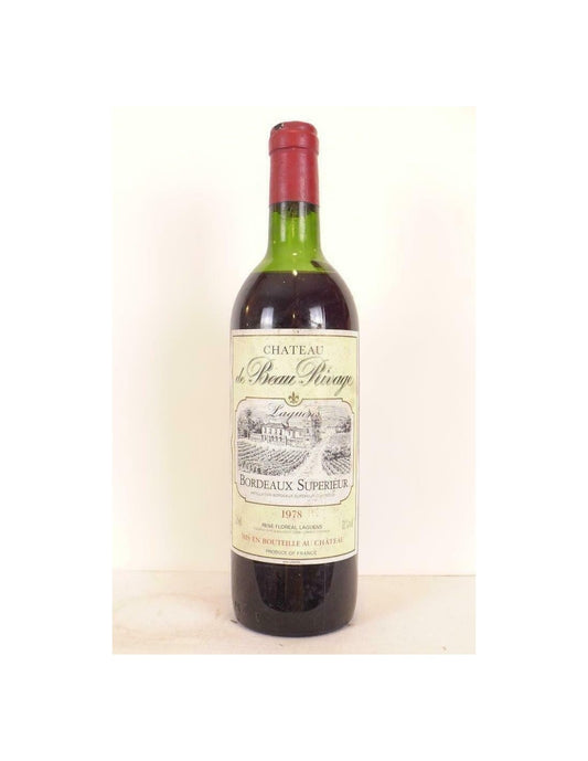 1978 - bordeaux supérieur - château beau rivage - rouge - bordeaux - Just Wines 