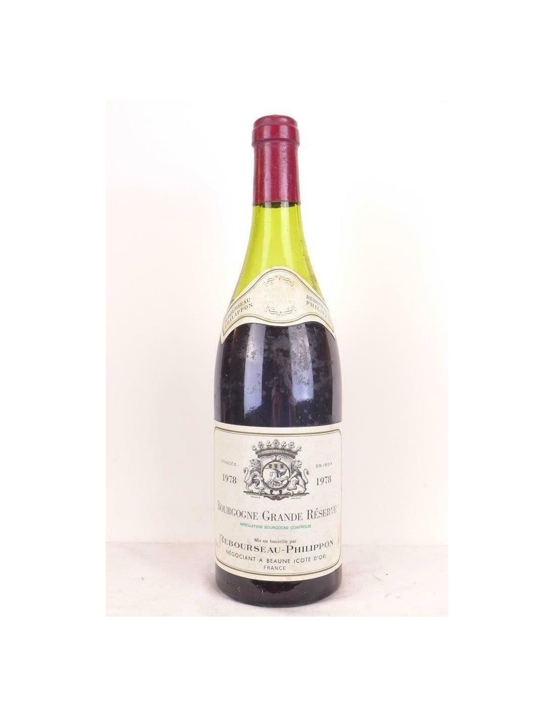 1978 - bourgogne - rebourseau-philippon grande réserve - rouge - bourgogne - Just Wines 