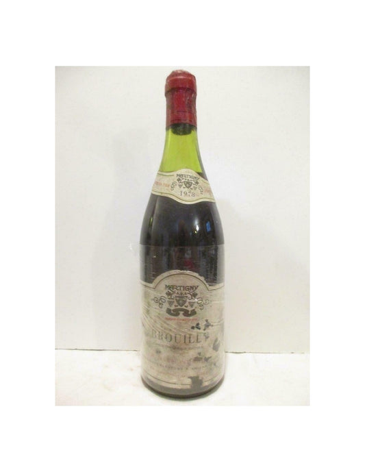 1978 - brouilly - martigny - rouge - beaujolais - Just Wines 