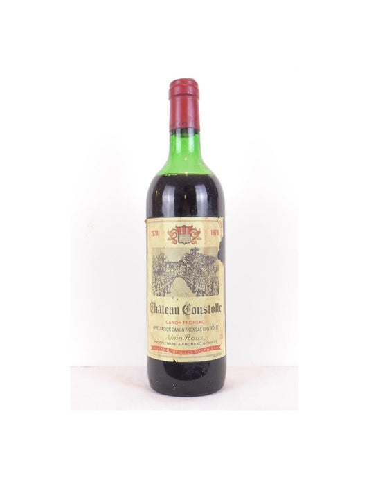 1978 - canon fronsac - château coustolle (étiquette abîmée) - rouge - bordeaux - Just Wines 