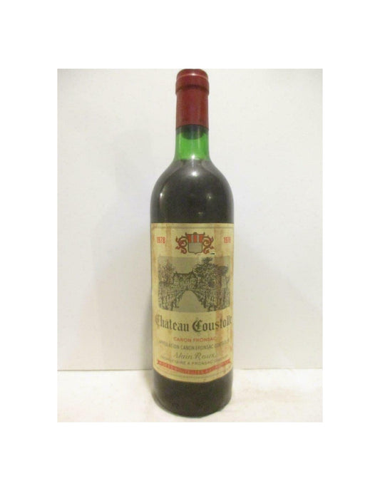 1978 - canon-fronsac - château coustolle - rouge - bordeaux - Just Wines 