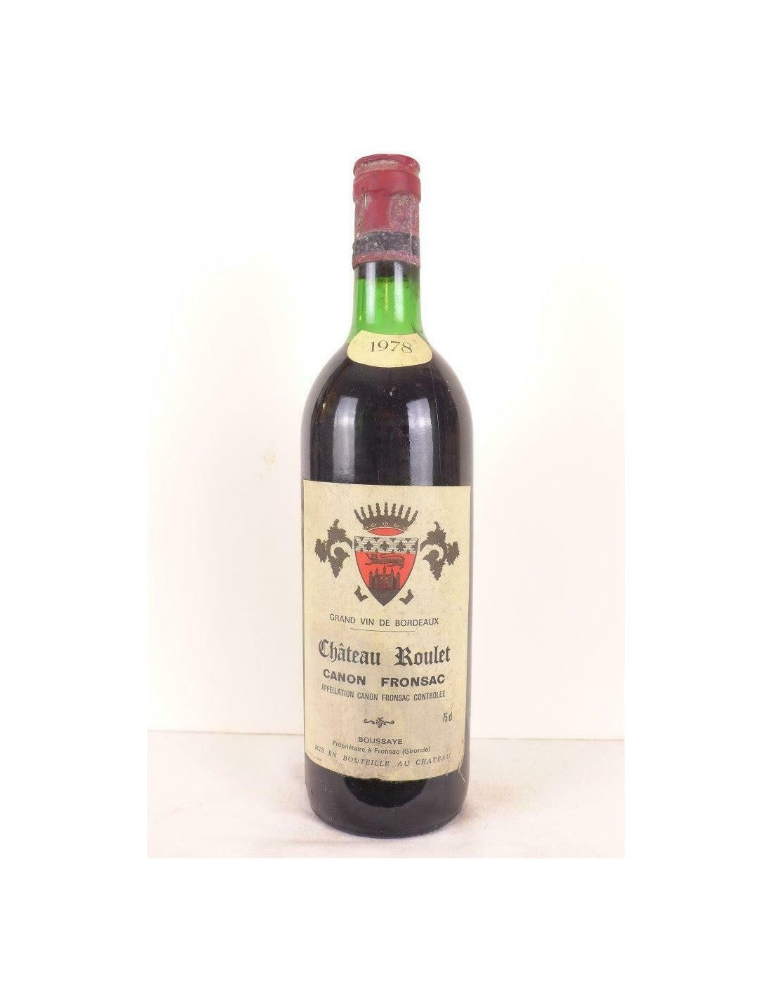 1978 - canon fronsac - château roulet - rouge - bordeaux - Just Wines 