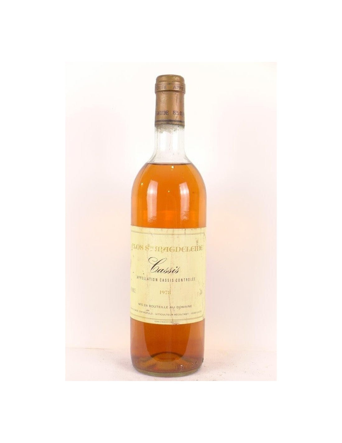 1978 - cassis - clos sainte-magdeleine - blanc - provence - Just Wines 