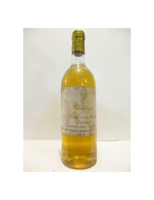 1978 - cérons - château archambeau - liquoreux - bordeaux - Just Wines 