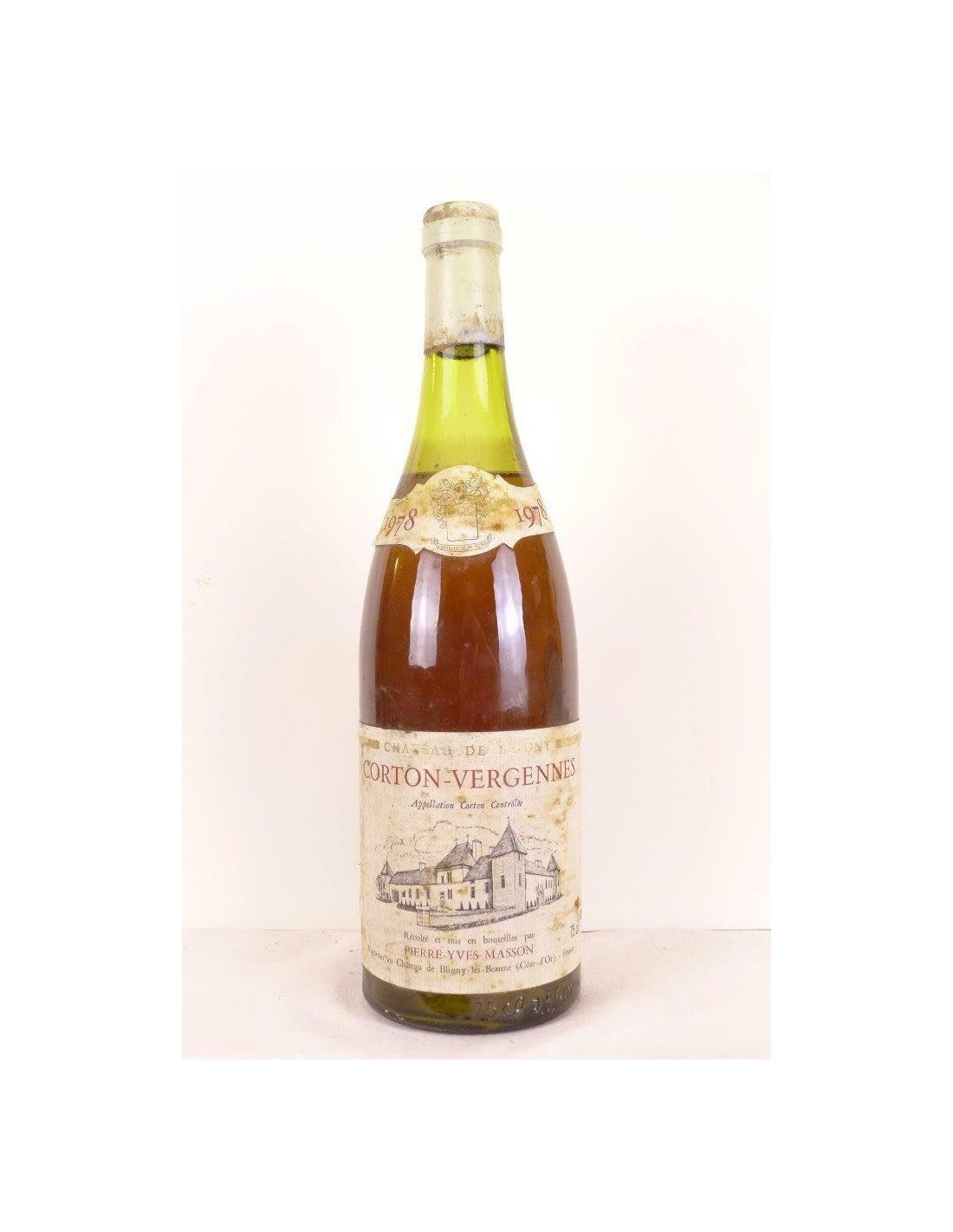 1978 - corton - pierre-yves masson grand cru vergennes - blanc - bourgogne - Just Wines 