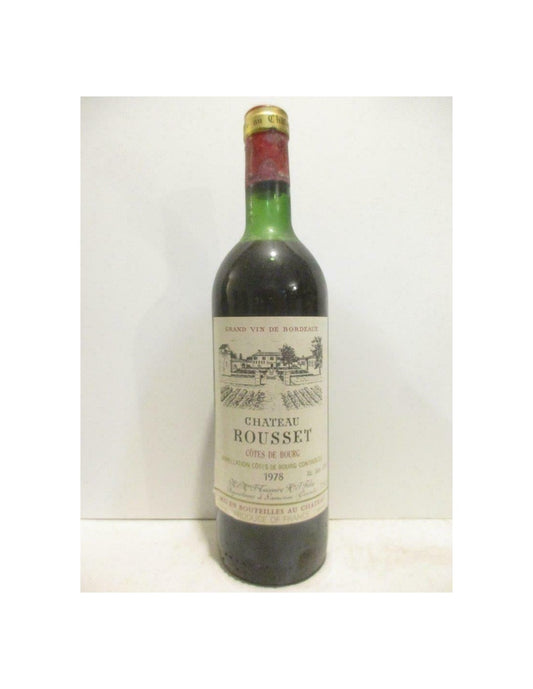 1978 - côtes de bourg - château rousset - rouge - bordeaux - Just Wines 