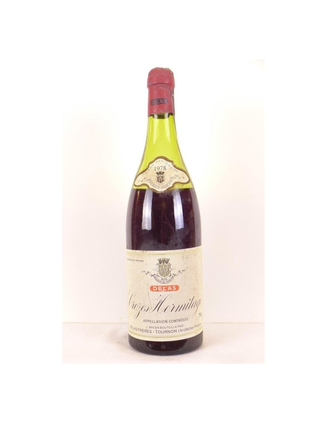 1978 - crozes-hermitage - delas (niveau bas) - rouge - rhône - Just Wines 