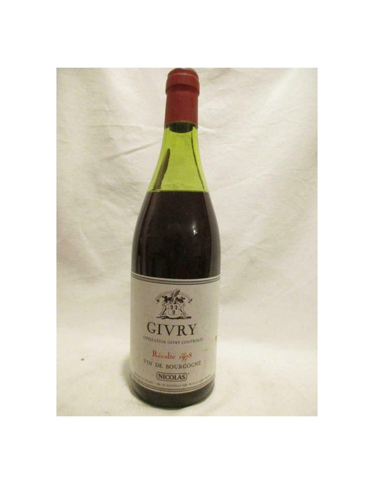 1978 - givry - nicolas - rouge - bourgogne - Just Wines 