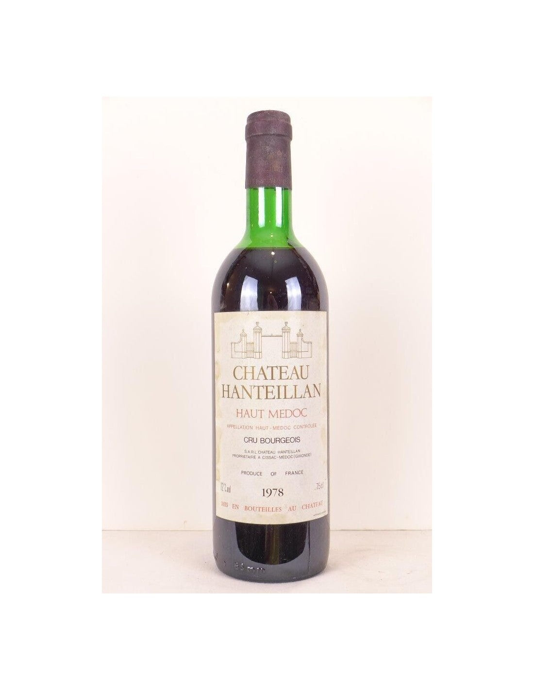 1978 - haut-médoc - château hanteillan cru bourgeois - rouge - bordeaux - Just Wines 