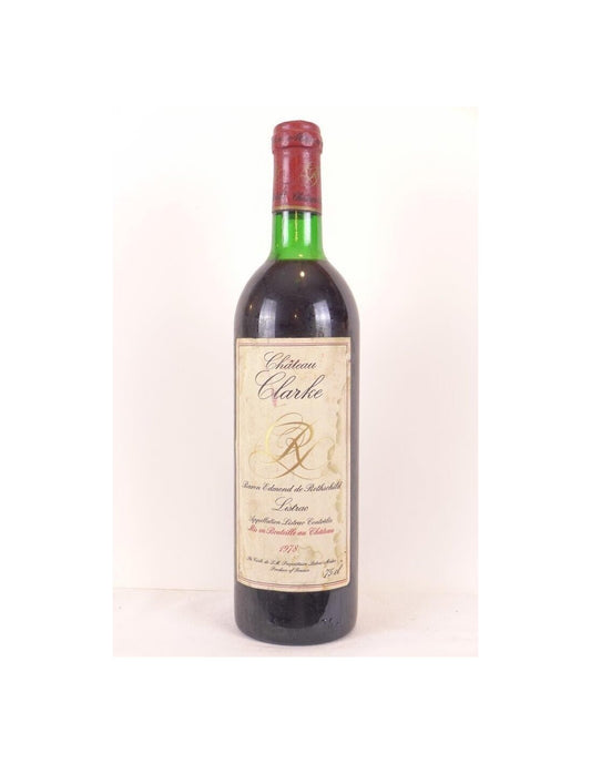 1978 - listrac - château clarke baron edmond de rothschild - rouge - bordeaux - Just Wines 