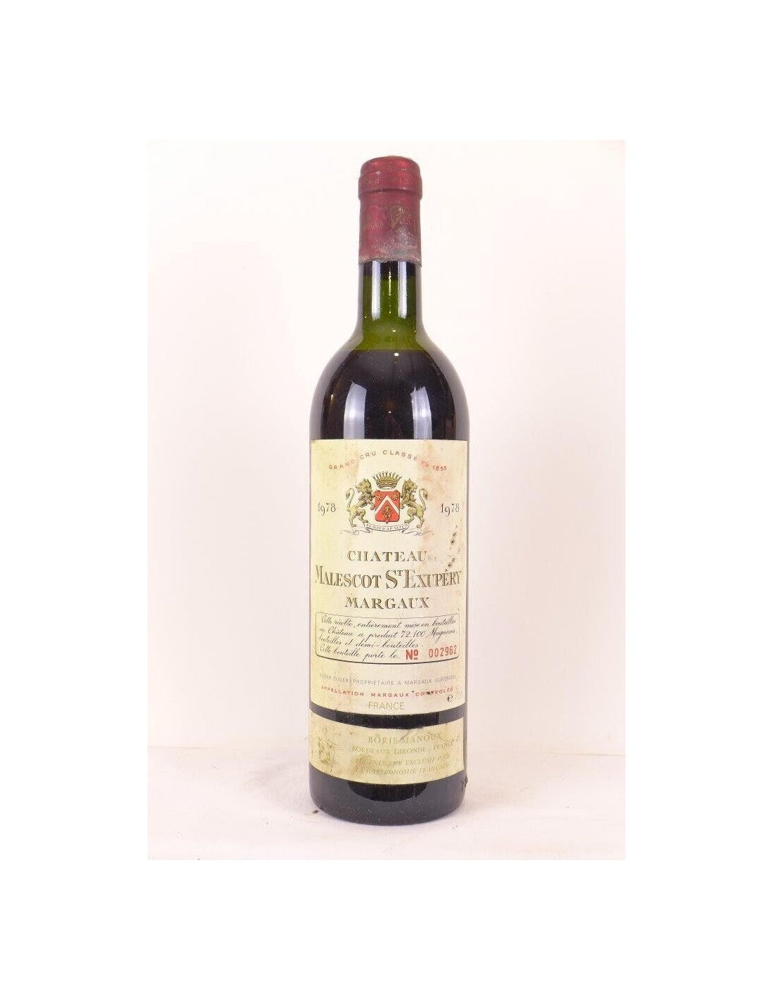 1978 - margaux - château malescot saint-exupéry grand cru classé - rouge - bordeaux - Just Wines 