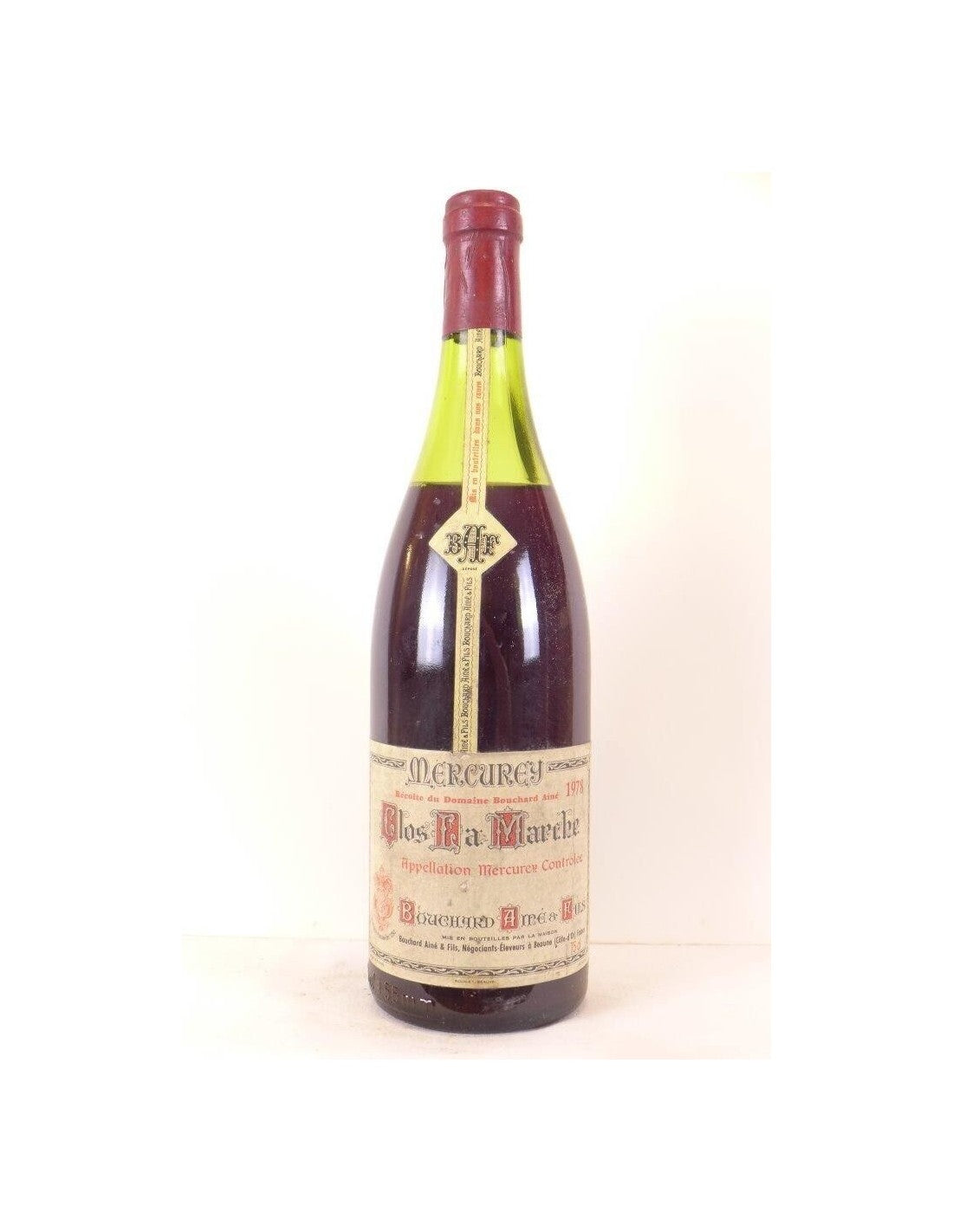 1978 - mercurey - domaine bouchard ainé et fils clos la marche (capsule abîmée) - rouge - bourgogne - Just Wines 