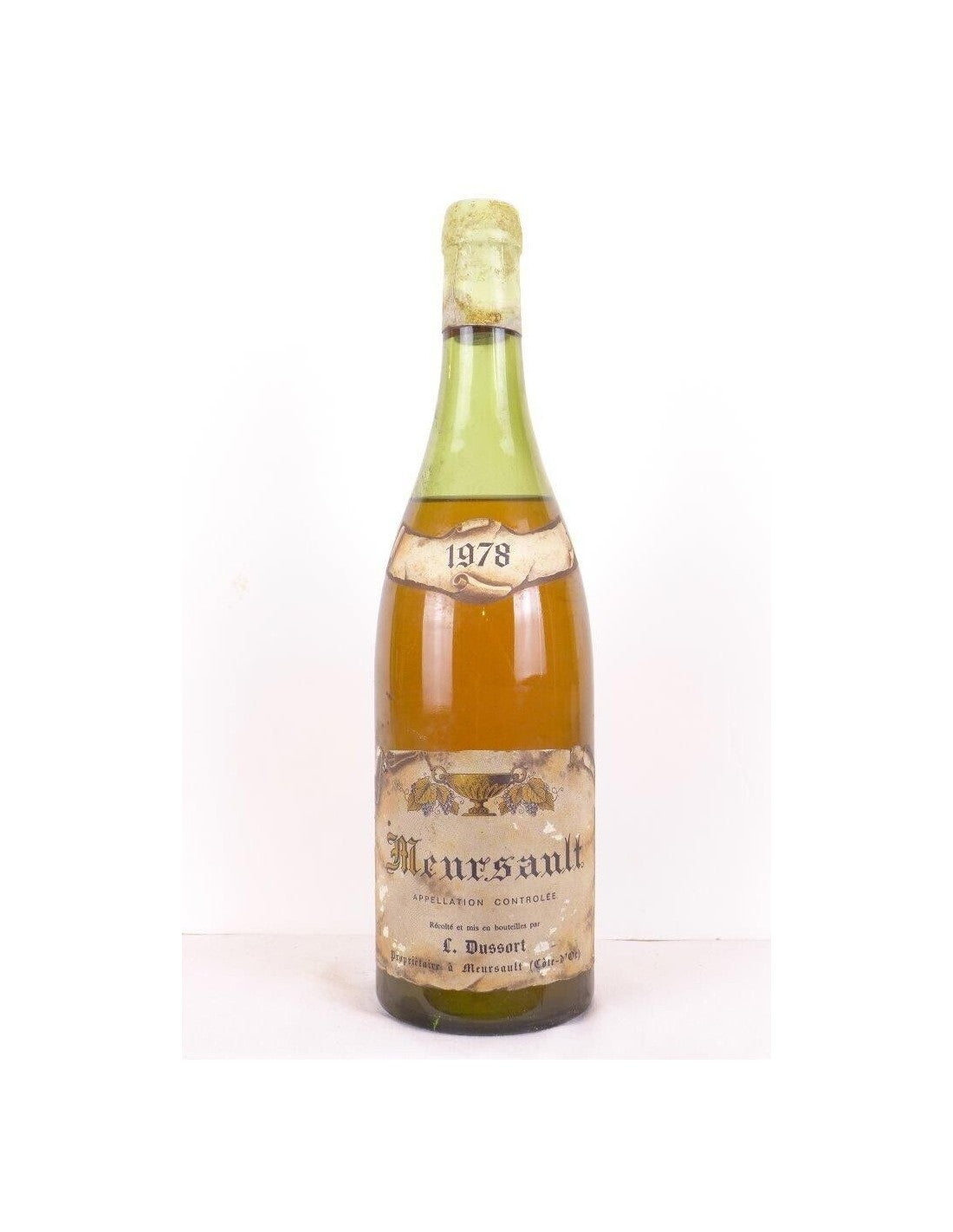 1978 - meursault - dussort (capsule abîmée) - blanc - bourgogne - Just Wines 