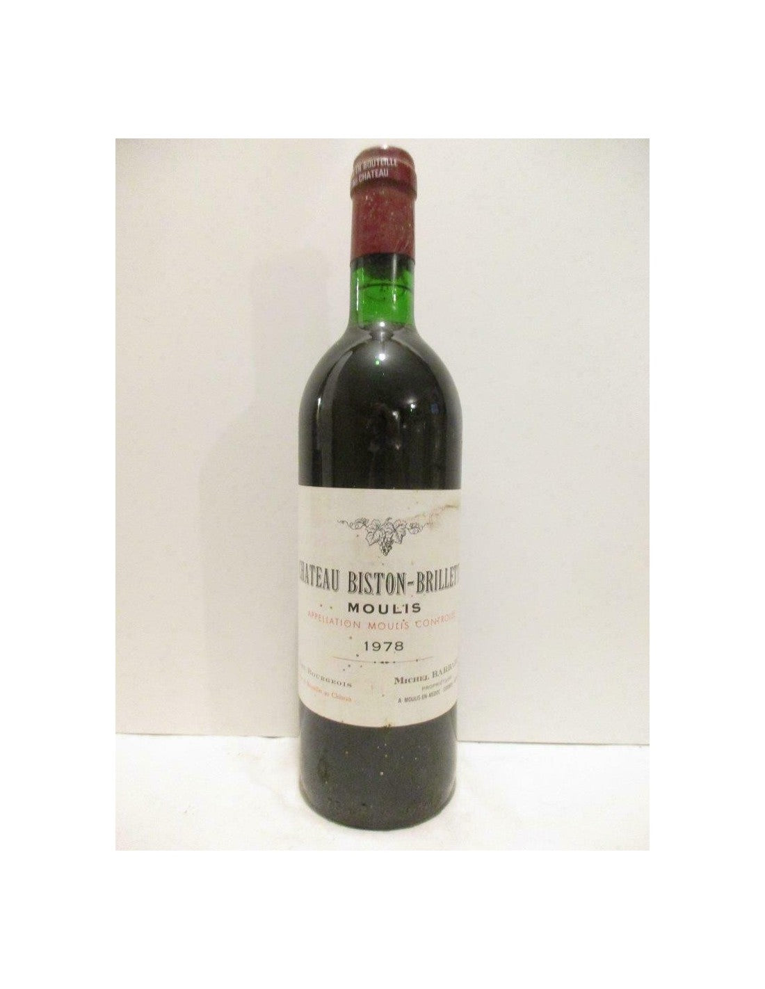 1978 - moulis - château biston-brillette cru bourgeois - rouge - bordeaux - Just Wines 