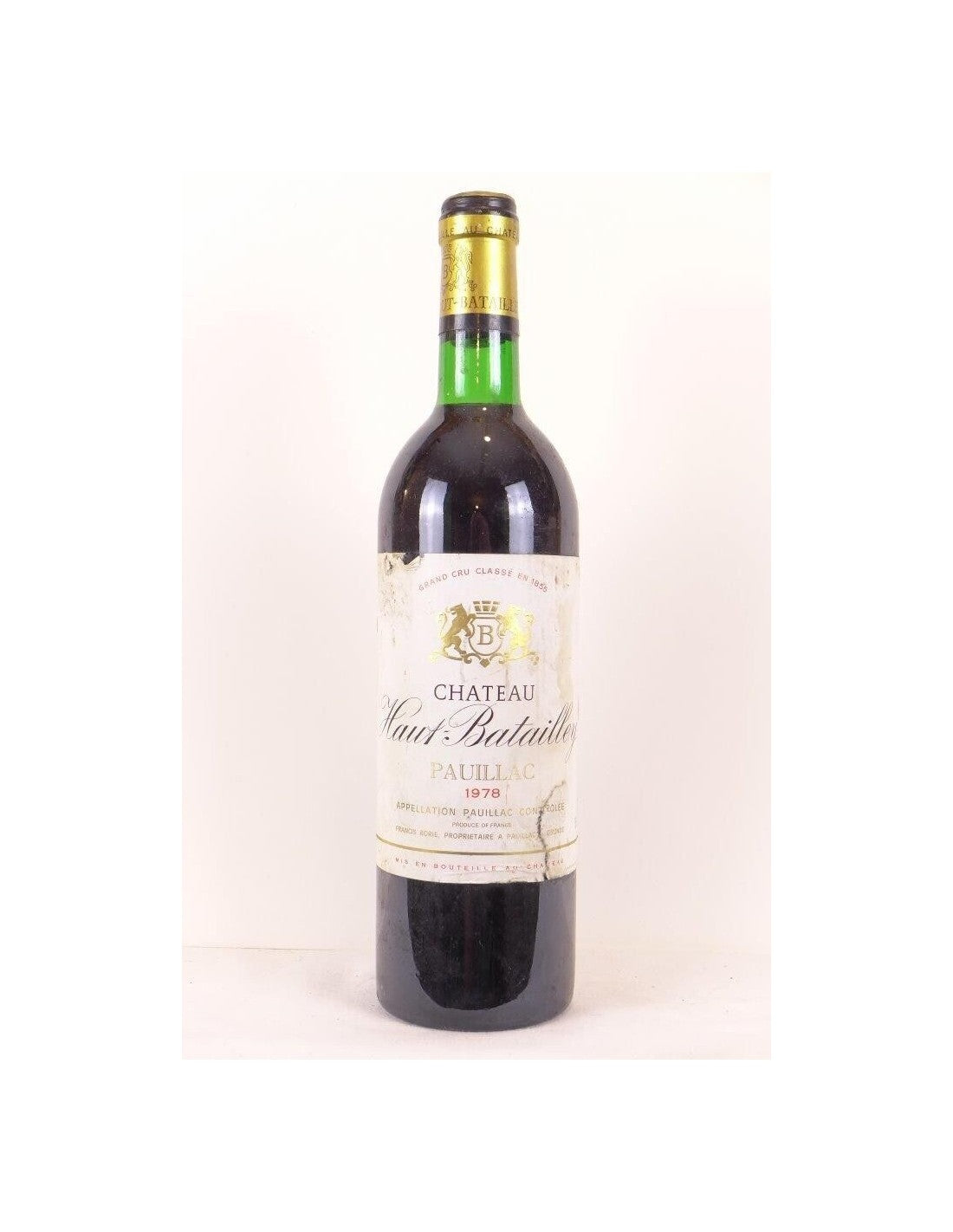 1978 - pauillac - château haut-batailley grand cru classé (étiquette abîmée) - rouge - bordeaux - Just Wines 