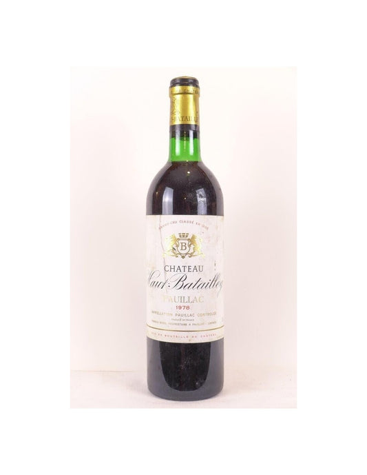 1978 - pauillac - château haut-batailley grand cru classé - rouge - bordeaux - Just Wines 