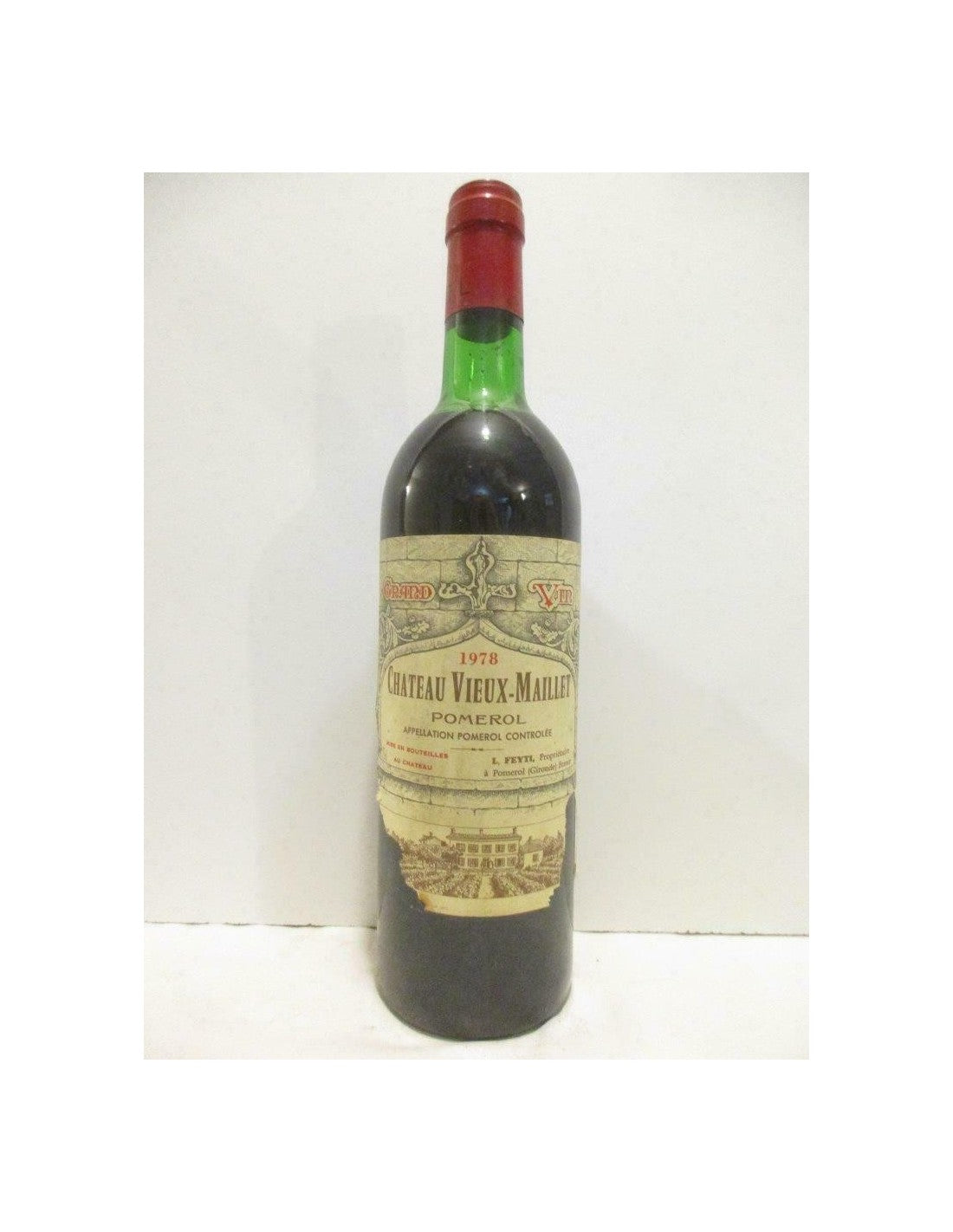 1978 - pomerol - château vieux-maillet (étiquette déchirée b2) - Rouge - bordeaux - Just Wines 