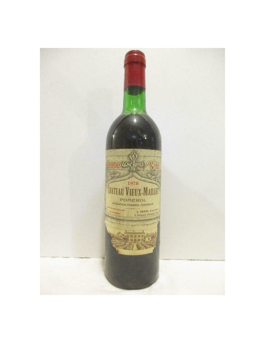 1978 - pomerol - château vieux-maillet (étiquette déchirée b2) - Rouge - bordeaux - Just Wines 