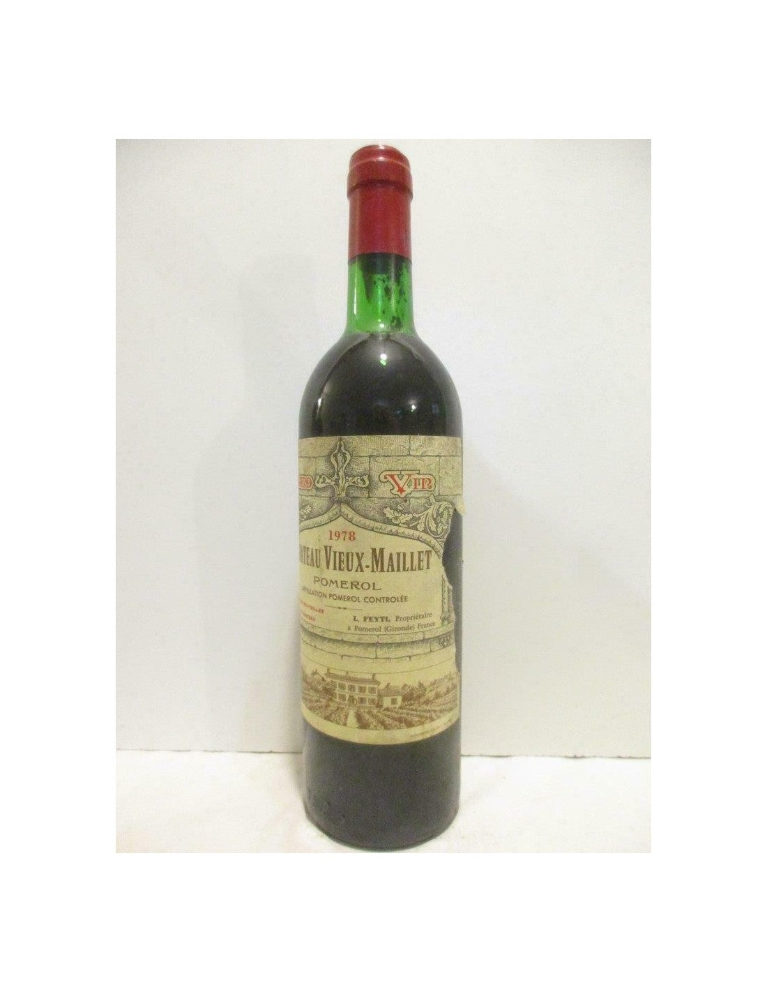 1978 - pomerol - château vieux-maillet (étiquette déchirée) - Rouge - bordeaux - Just Wines 