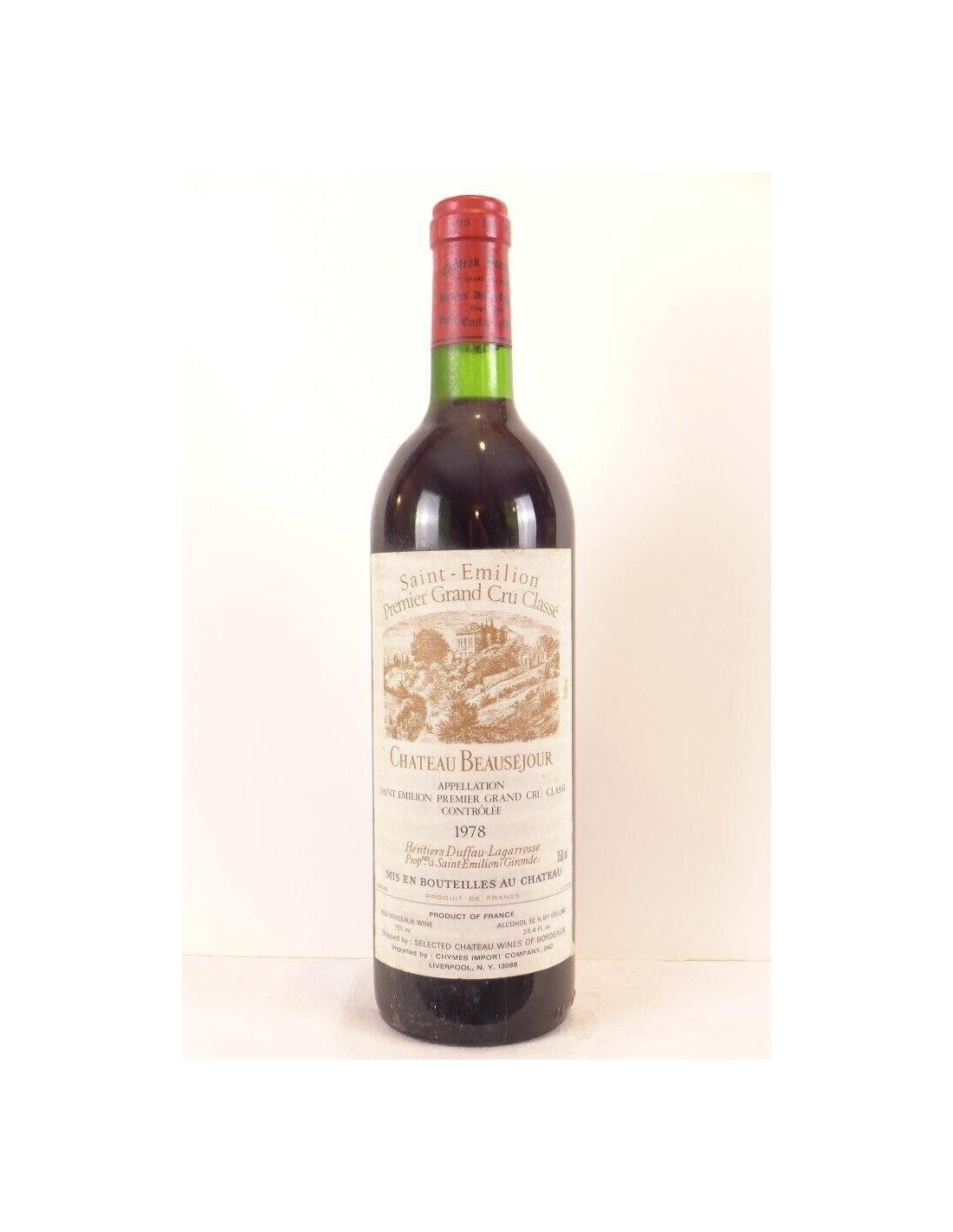 1978 - saint-émilion - château beauséjour duffau-lagarrosse grand cru classé B - rouge - bordeaux - Just Wines 