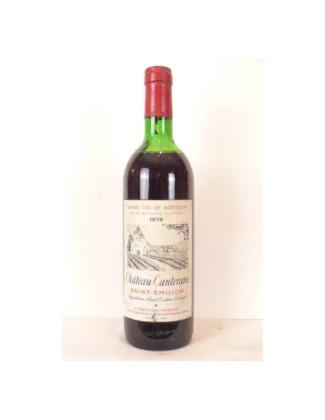 1978 - saint-émilion - château canterane - rouge - bordeaux - Just Wines 