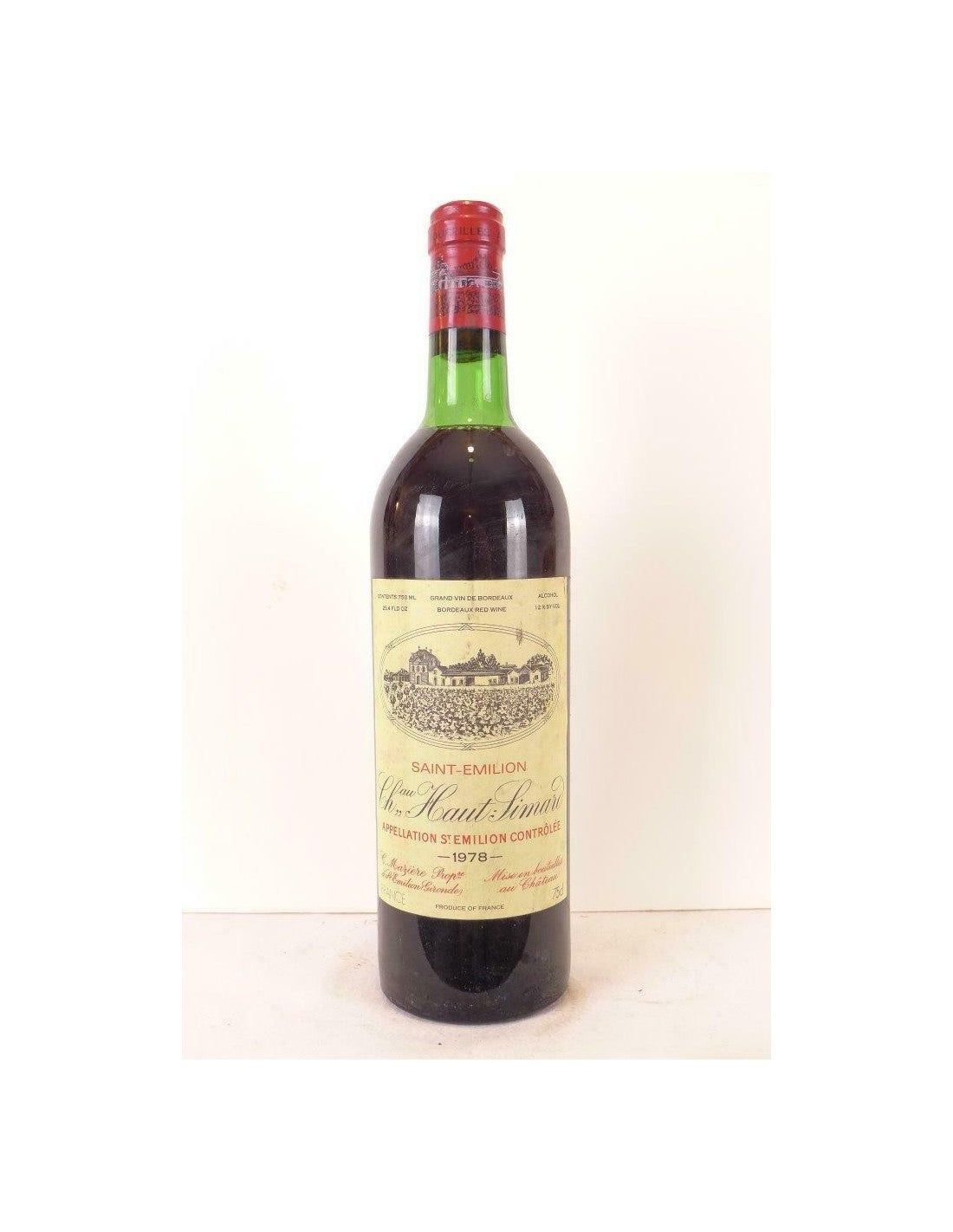 1978 - saint-émilion - château haut-simard (b2) - rouge - bordeaux - Just Wines 