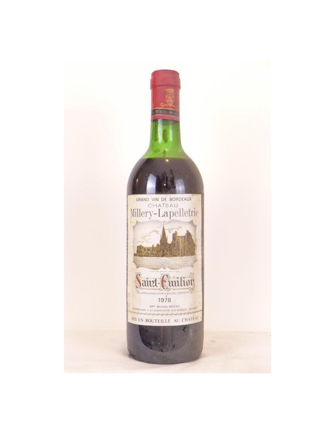 1978 - saint-émilion - château millery-lapelletrie (b1) - rouge - bordeaux - Just Wines 