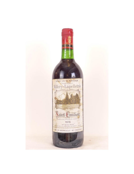 1978 - saint-émilion - château millery-lapelletrie - rouge - bordeaux - Just Wines 