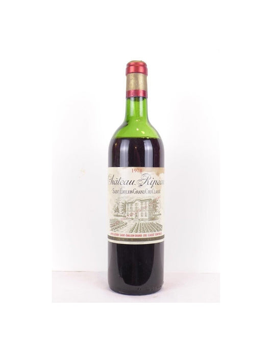 1978 - saint-émilion - château ripeau grand cru classé - rouge - bordeaux - Just Wines 