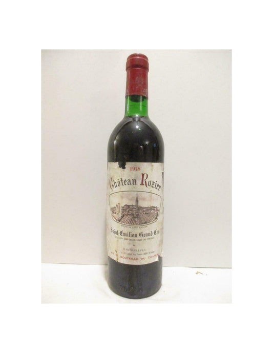 1978 - saint-émilion - château rozier grand cru (étiquette abîmée b1) - rouge - bordeaux - Just Wines 