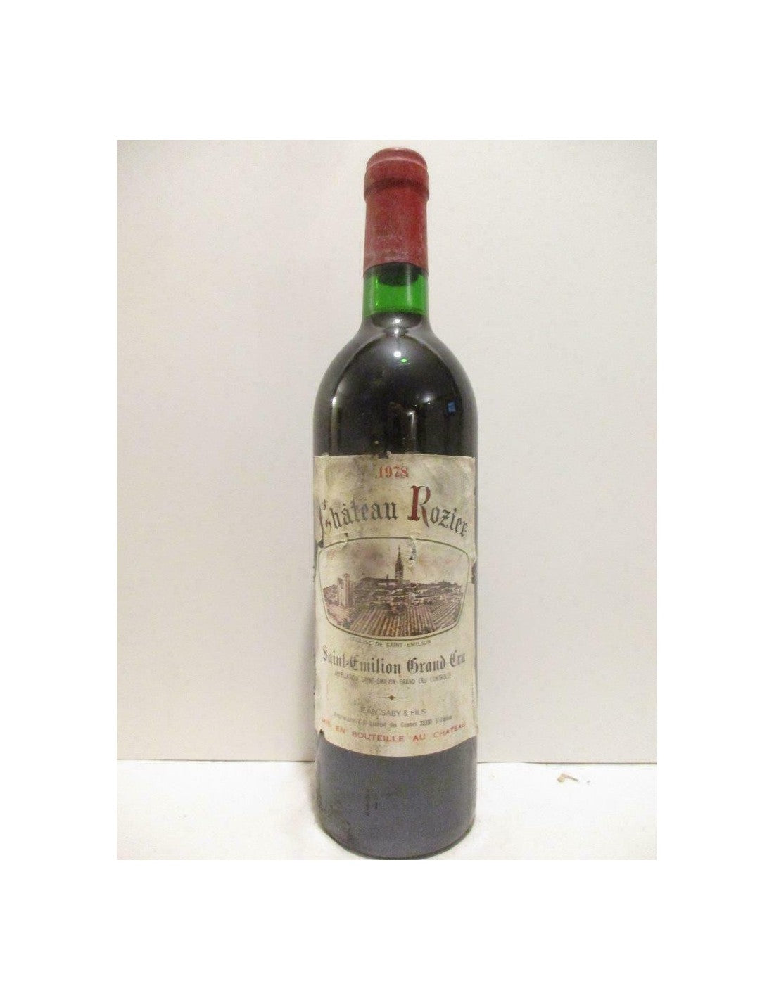 1978 - saint-émilion - château rozier grand cru (étiquette abîmée b3) - rouge - bordeaux - Just Wines 