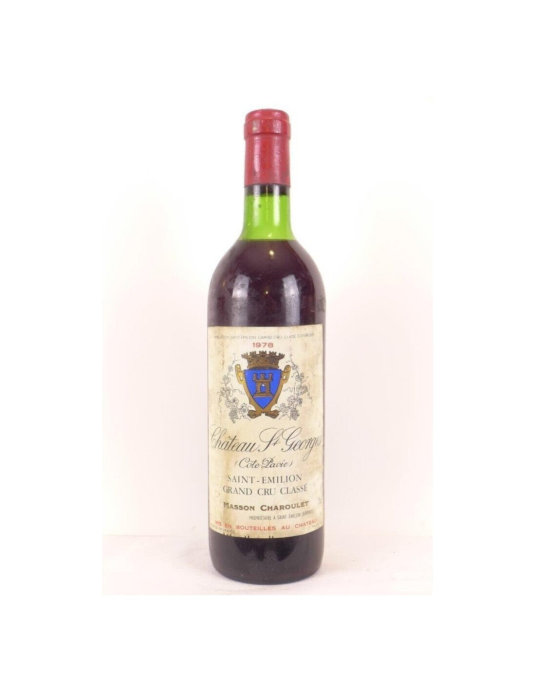 1978 - saint-émilion - château saint-georges côte pavie - rouge - bordeaux - Just Wines 