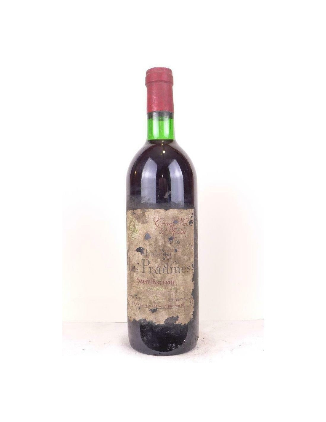 1978 - saint-estèphe - château les pradines (étiquette abîmée) (b1) - rouge - bordeaux - Just Wines 