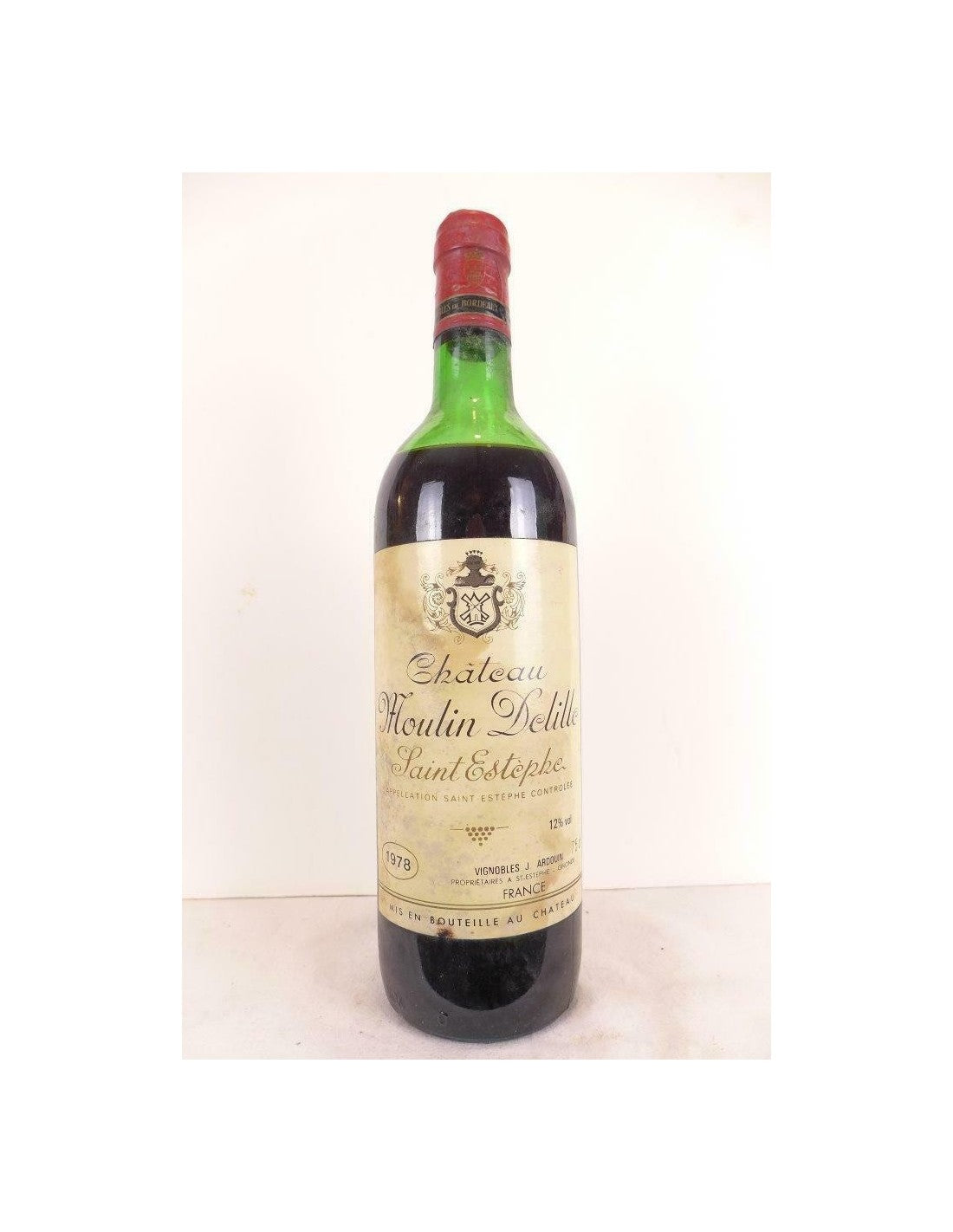 1978 - saint-estèphe - château moulin delille (b1 niveau bas) - rouge - bordeaux - Just Wines 