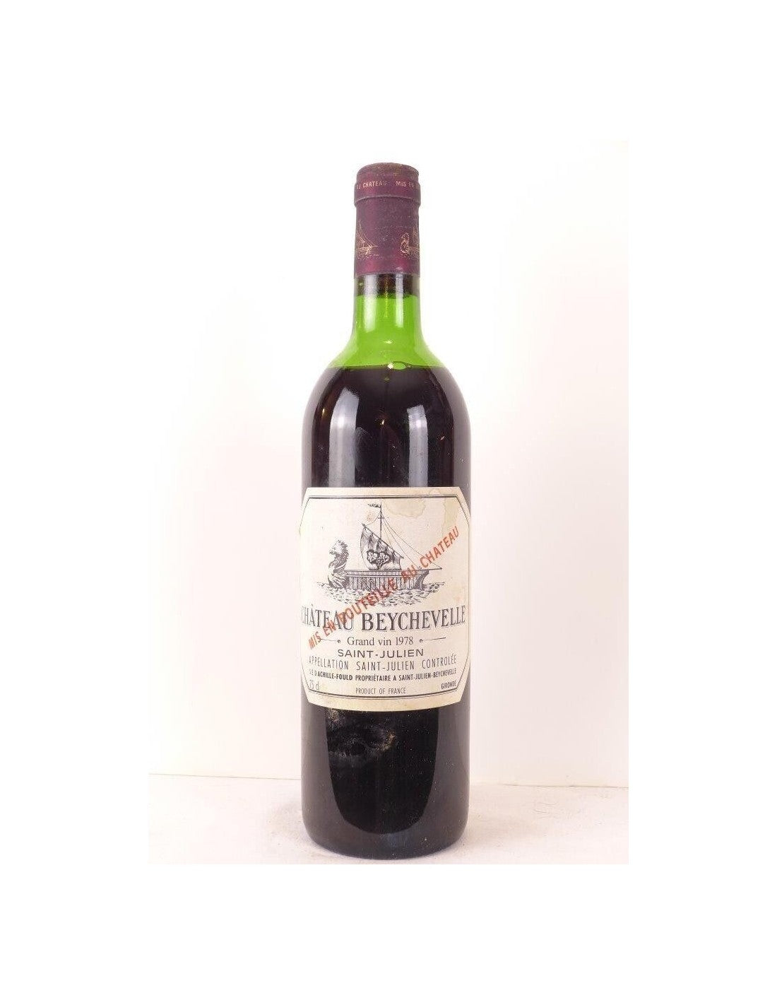 1978 - saint-julien - château beychevelle grand cru classé (capsule abîmée) - rouge - bordeaux - Just Wines 