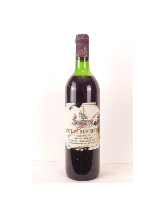 1978 - saint-julien - château beychevelle grand cru classé (étiquette très abîmée) - rouge - bordeaux - Just Wines 