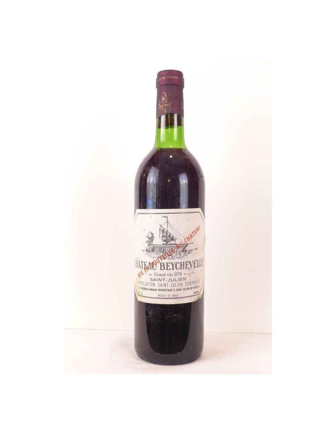 1978 - saint-julien - château beychevelle grand cru classé - rouge - bordeaux - Just Wines 