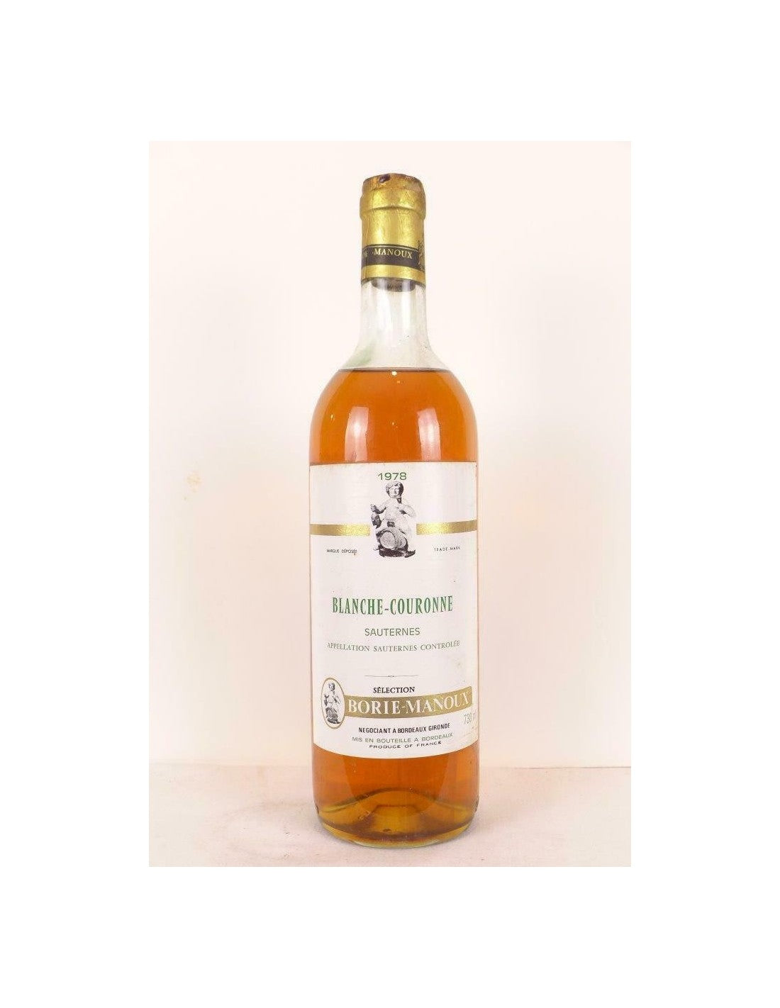 1978 - sauternes - blanche-couronne borie-manoux - liquoreux - bordeaux - Just Wines 