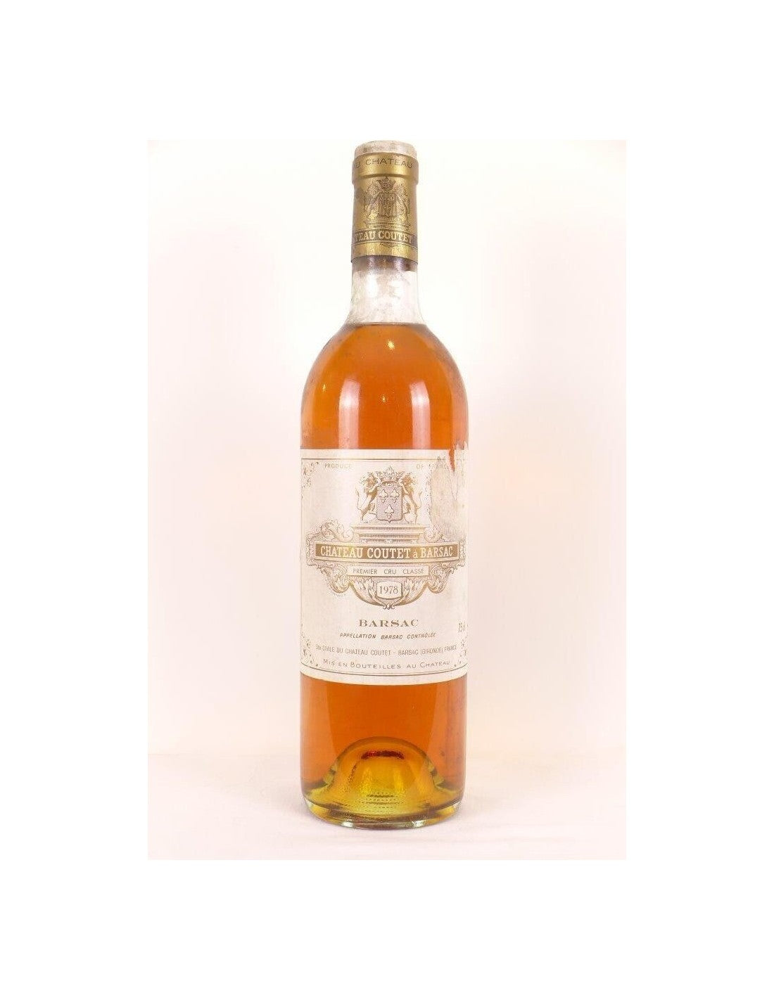 1978 - sauternes - château coutet à barsac granc cru classé (b1) - liquoreux - bordeaux - Just Wines 