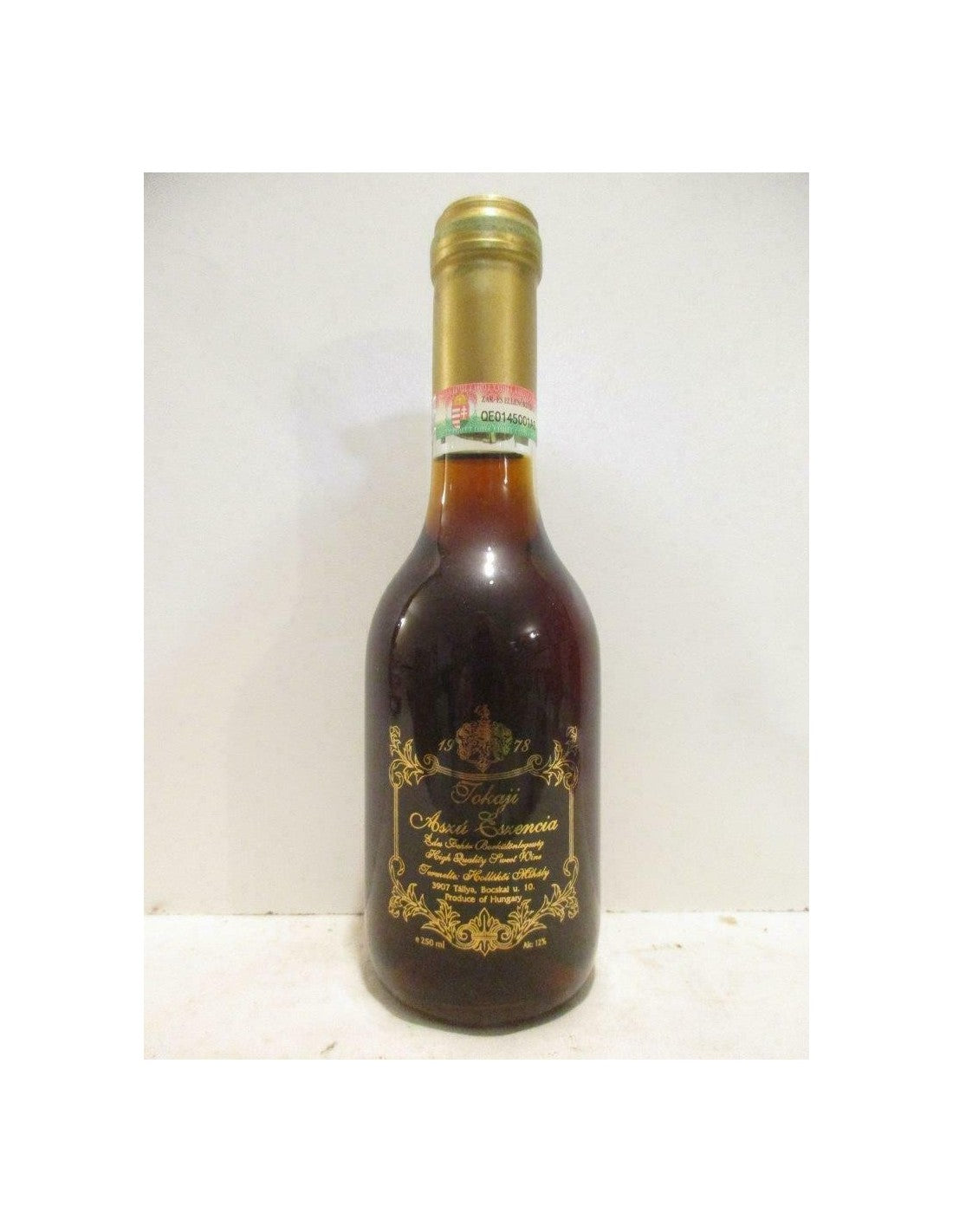 1978 - tokaji - Edes Feher aszu eszencia 25 cl - liquoreux - Hongrie - Just Wines 