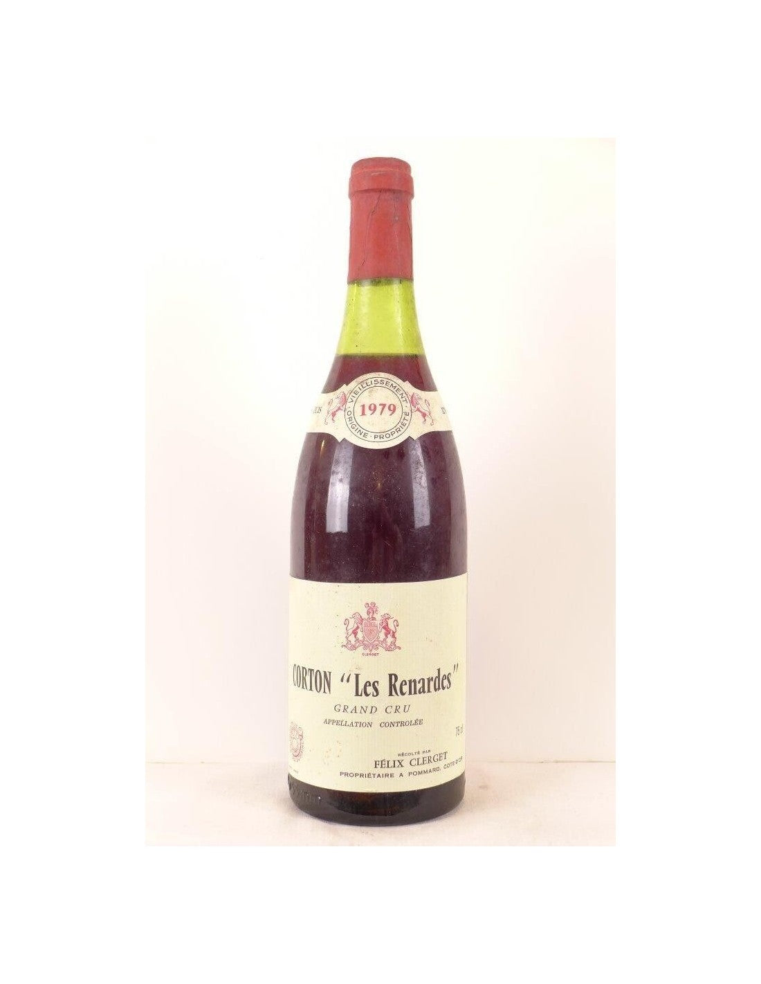 1979 - corton - felix clerget grand cru les renardes - rouge - bourgogne - Just Wines 