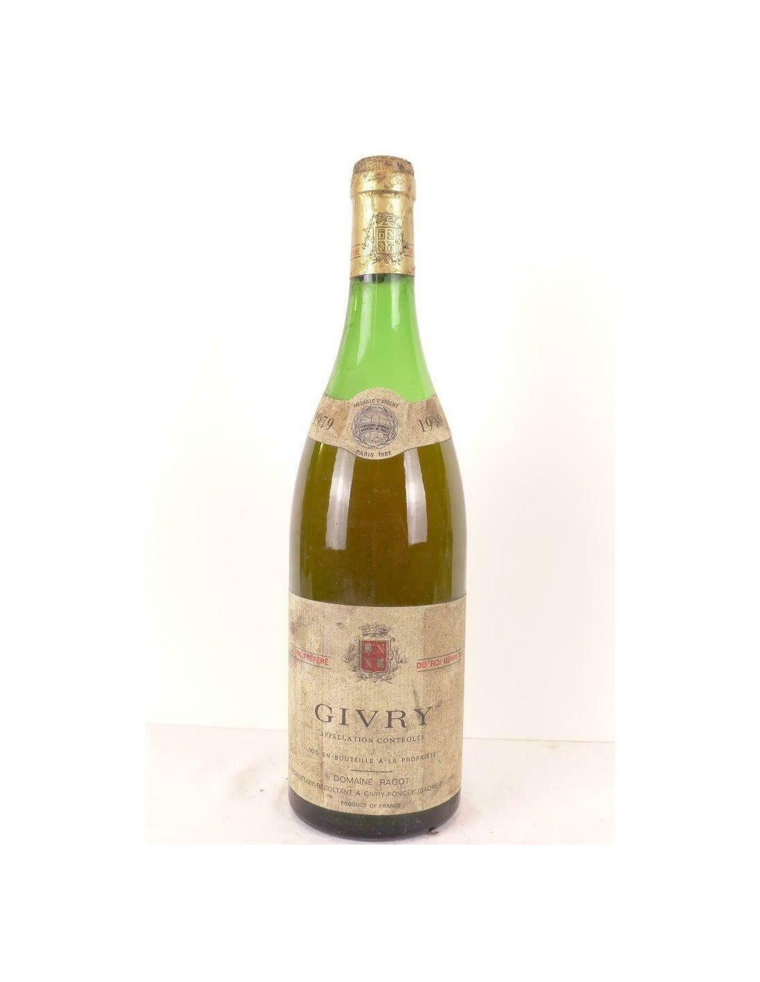 1979 - givry - domaine ragot - blanc - bourgogne - Just Wines 