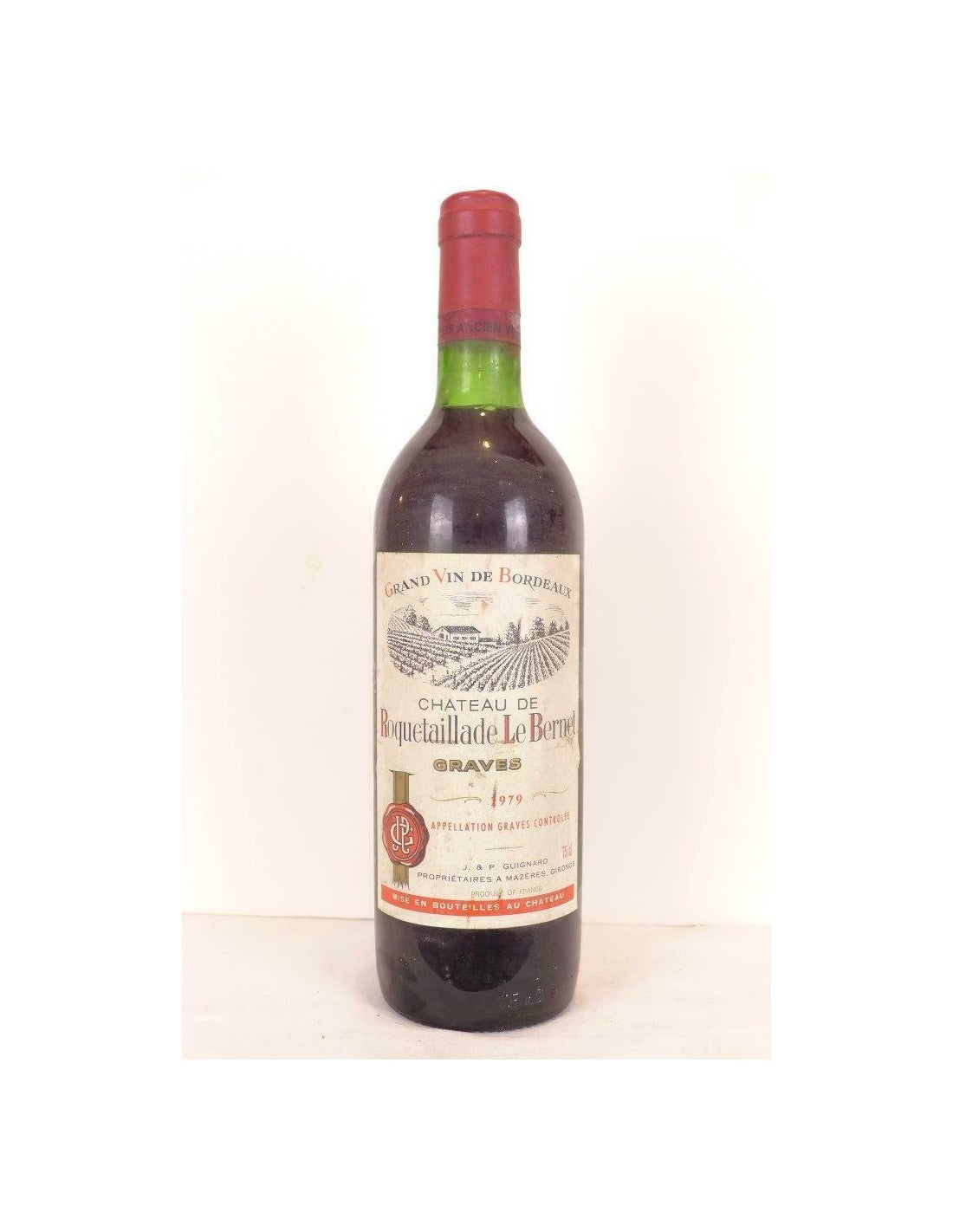 1979 - graves - château de roquetaillade le bernet - rouge - bordeaux - Just Wines 