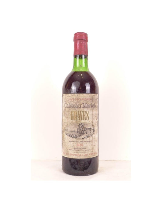 1979 - graves - château merlet - rouge - bordeaux - Just Wines 